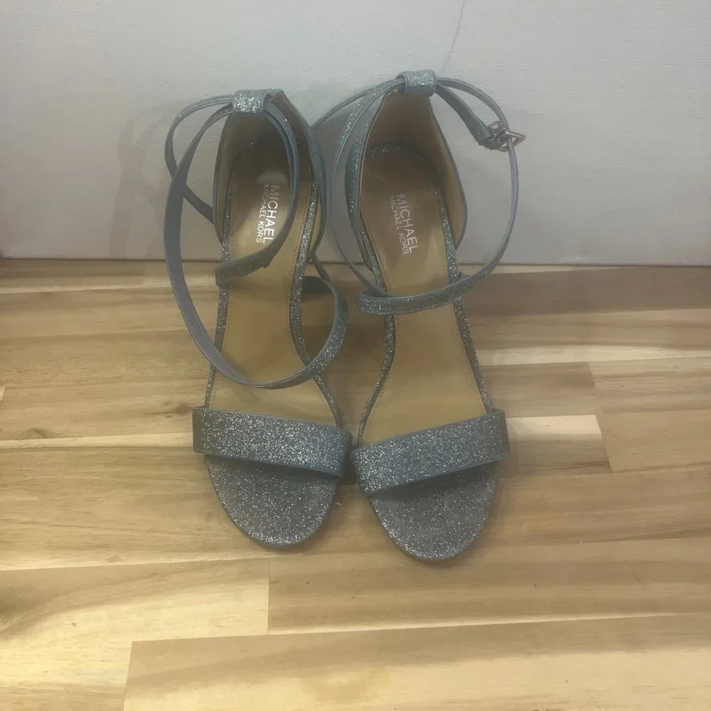 MICHAEL MICHAEL KORS Women's Astrid Stiletto Dress Sandals Size 7 Blue‎
